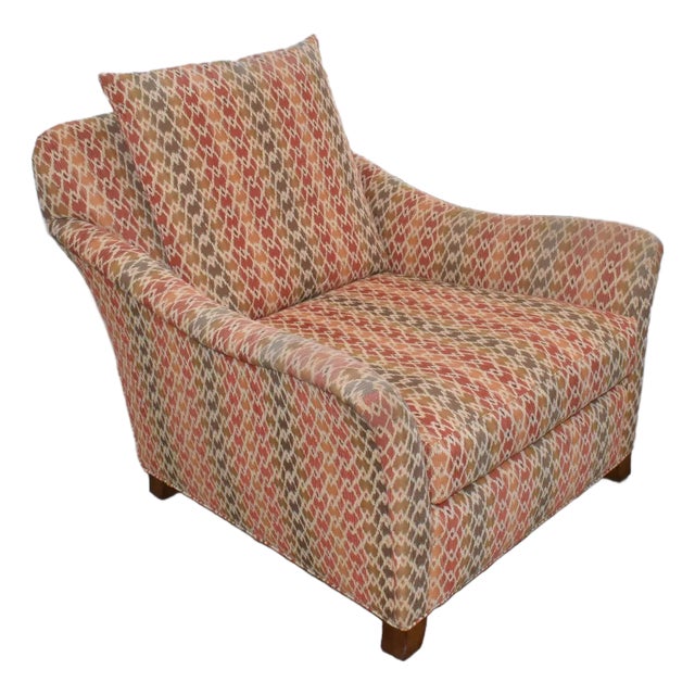 Century Furniture Striped Lounge Chair For Sale