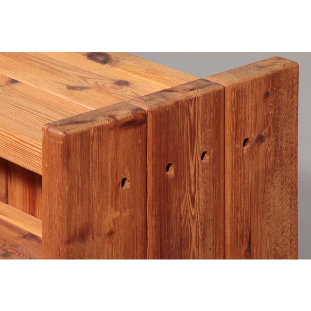 Scandinavian Brutalist Pine Cabinet by Hans Frydendal, 1970 For Sale - Image 4 of 12