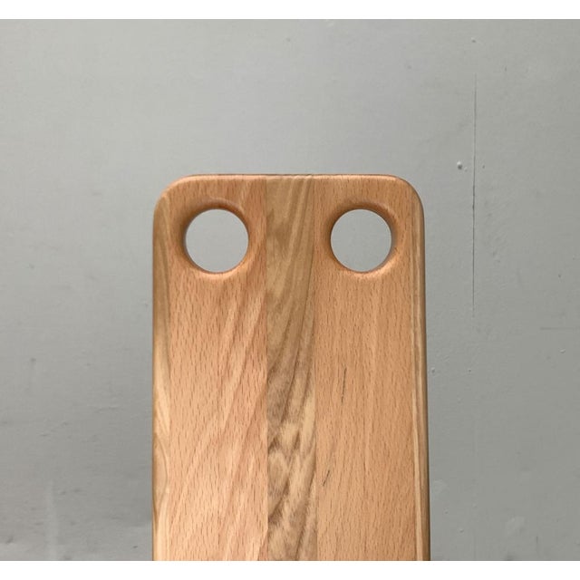 Postmodern Brutalist Wooden Children Chair, 1990s For Sale - Image 13 of 18