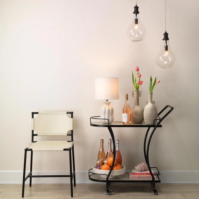 Metal Jamie Young Asher Dining Chair in White For Sale - Image 7 of 10