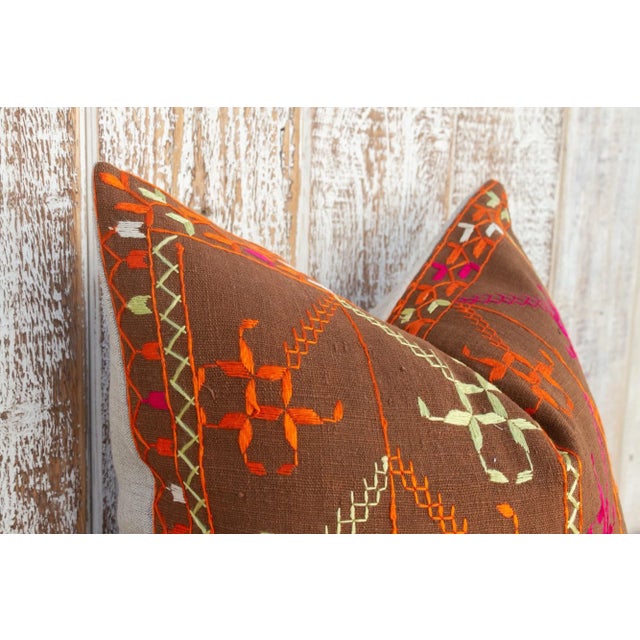 Early 21st Century Abi Antique Indian Folk Pillow For Sale - Image 5 of 10