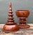 Brown Vintage Turned Wood Spire Box For Sale - Image 8 of 12