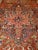 Antique Persian Heriz Karajah Rug, Hand-Knotted Wool, Geometric Medallion Pattern, Brick-Red & Navy, 9x12 For Sale - Image 11 of 17
