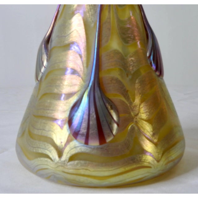 Early 20th Century Loetz Phaenomen Genres Austrian Vase For Sale - Image 4 of 9