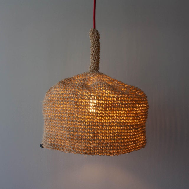 Large Handmade Pendant Lamp by Com Raiz For Sale - Image 4 of 14