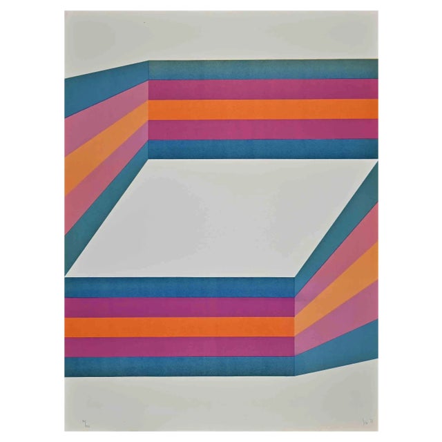 Renato Livi, Perspective, Lithograph, 1971 For Sale