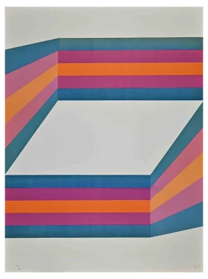 Renato Livi, Perspective, Lithograph, 1971