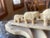 Plastic 1970s Bridge Carved Sculpture of an Elephant Parade For Sale - Image 7 of 8