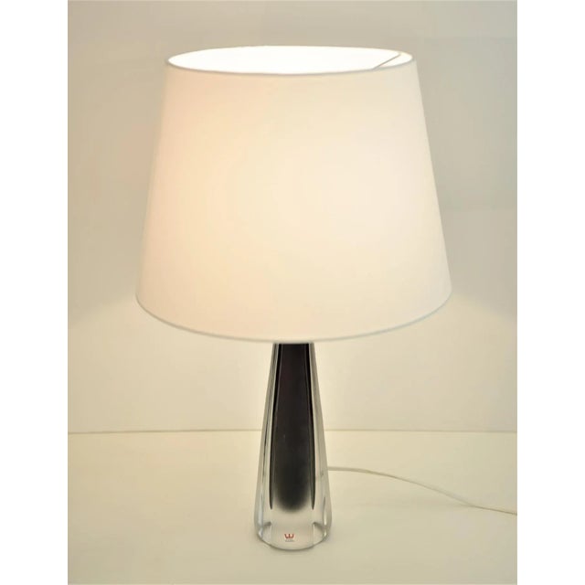 Doublecoated Frosted Glass Purple Core Table Lamps by Kosta, Sweden, Set of 2 For Sale - Image 6 of 12