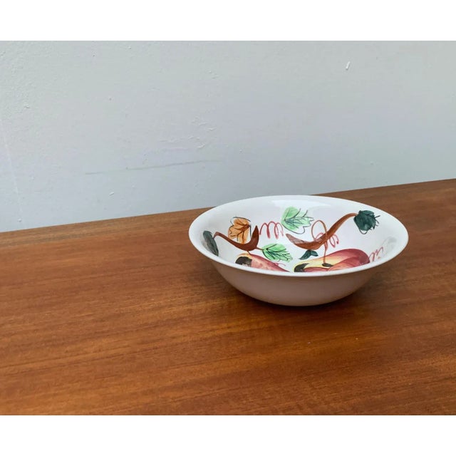 Vintage Ceramic Bowl with Handpainted Floral Decor from S.S. Crown, Japan For Sale - Image 6 of 15