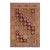 Vintage Soumak Red/Green Wool Rug - 5'0'' X 7'2'' For Sale