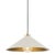 Hudson Valley Lighting Mark D. Sikes Clivedon 1-Light Pendant, 20" - Aged Brass/Off White For Sale