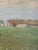 Textile 1930s Oil Painting Rural Countryside Landscape With Cow For Sale - Image 7 of 16
