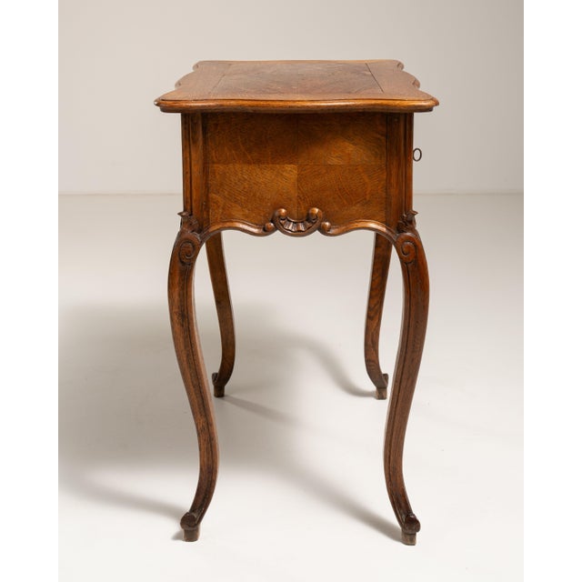 19th Century France Louis XV Amber Wood Side Table For Sale - Image 15 of 15