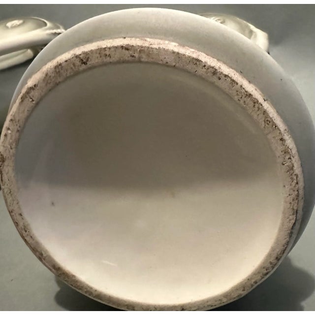 Antique Art Nouveau Amphora Style Art Pottery Buttress Vases- Set of 2 For Sale - Image 11 of 12