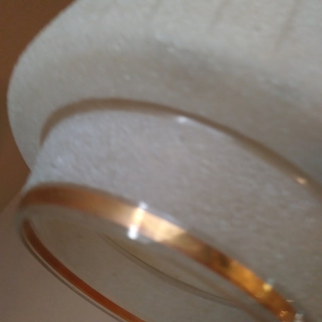 Antique White 1950s Mid Century Modern Textured Ribbed Italian Ceiling Pendant Light For Sale - Image 8 of 13