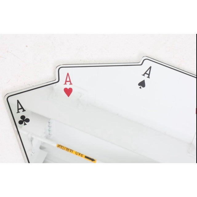 Late 20th Century Giampiero Romano for Seletti Aces Poker Mirror For Sale - Image 5 of 8