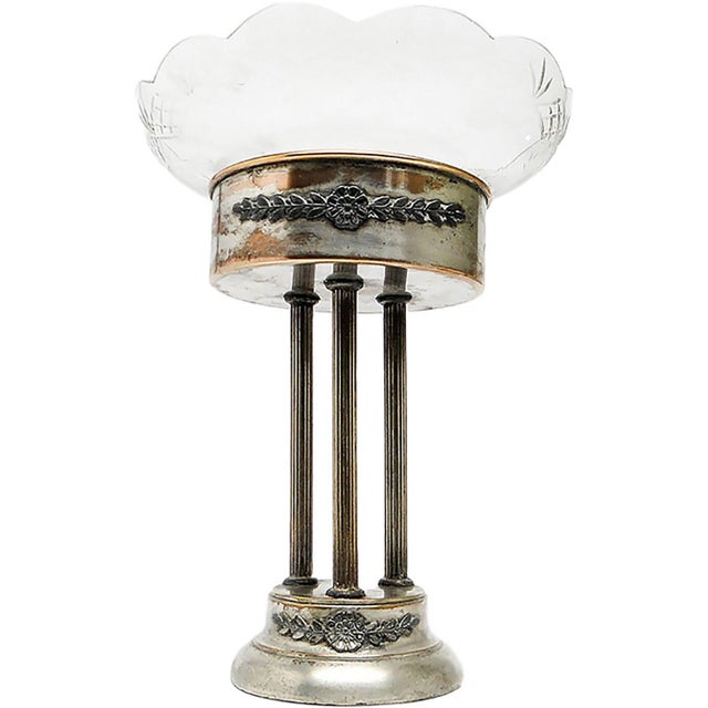 Art Nouveau Column Platter from Elw, Poland, 1900s For Sale - Image 10 of 17