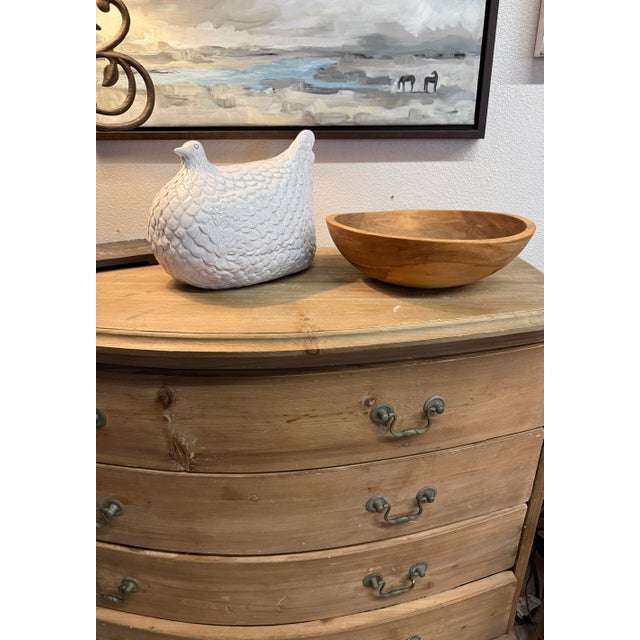 Off-white Fabulous Hen-Shaped Figure. By Aldo Londi 1950 For Sale - Image 8 of 12