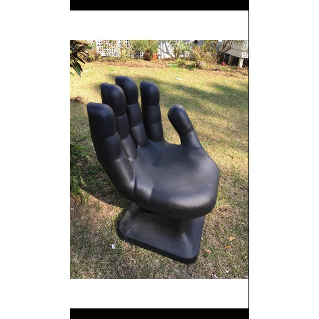 MidCentury Modern Molded HandShape Chair Chairish