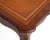 French Louis XV Provincial Style Embossed Leather Top Cabriole Legs Card Games Table For Sale - Image 10 of 15