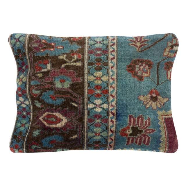 Traditional 16"x24" SET OF 2 - Vintage Toss Pillow Covers. Handmade Rug Cushion Covers For Sale - Image 3 of 4