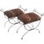 Mid-Century Modern Iron Leopard Print Cerule Benches - a Pair For Sale