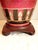 1980s Wescal Lamp Company Burgandy and Black Chinoiserie Table Lamps Set of Two W/ Imperial Pagoda Shades For Sale - Image 10 of 17
