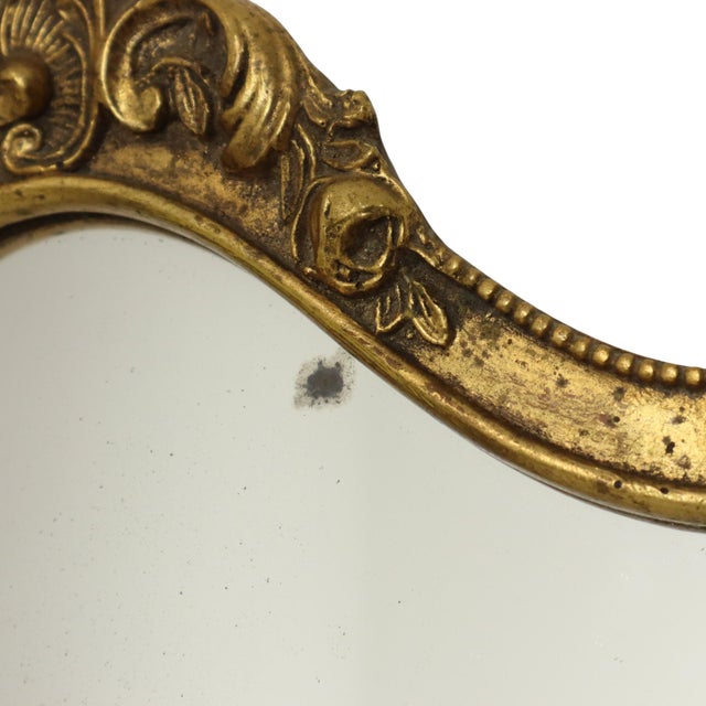 Baroque French Crested Mirror with Gold Leaf Gilt, 1960s For Sale - Image 18 of 18