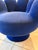 Royal Blue Late 20th Century Royal Blue Pop Art Hand Chair Swivel Lounge Chair in the Manner of Pedro Friedeberg For Sale - Image 8 of 9