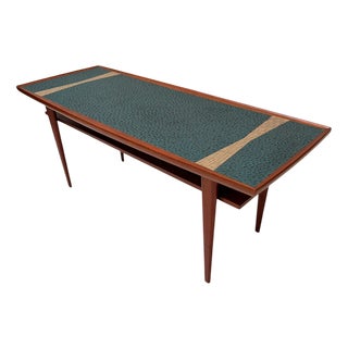 Mid-Century Modern Coffee Table with Mosaic Top from Berthold Muller, 1950s For Sale