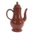 Staffordshire Redware Engine-Turned Large Coffee Pot, Signed Myatt For Sale