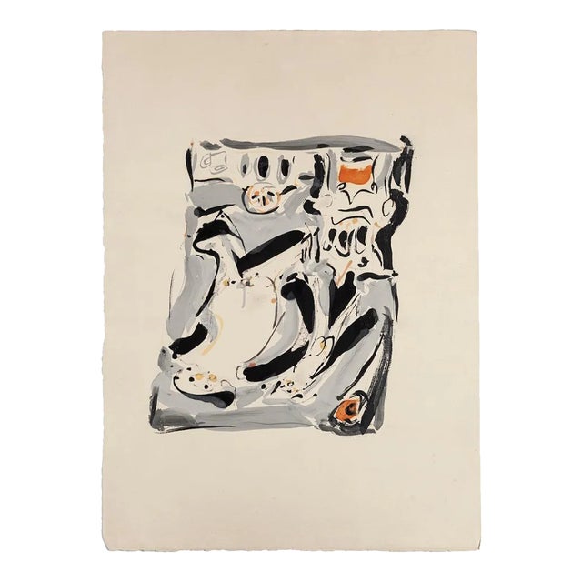Unknown - Composition - Original Tempera on Paper by Mario Martini - 1970 For Sale