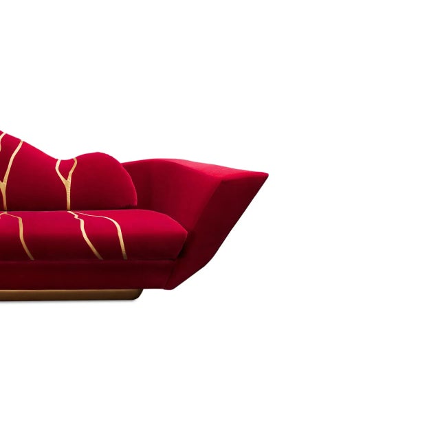 Kintsukuroi Sofa by Alma De Luce For Sale - Image 4 of 11