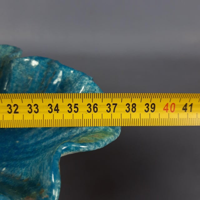 Vintage Majolica Terracotta Shell Centerpiece, 1960s For Sale - Image 11 of 13