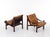 Brown Set of Hunter Easy Chairs attributed to Torbjørn Afdal, 1970s For Sale - Image 8 of 14