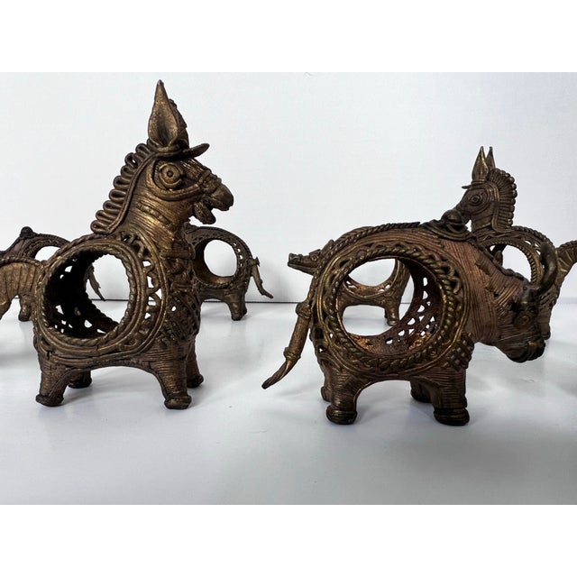 Brass 1980s Brass Napkin Rings - Set of 10 For Sale - Image 8 of 9