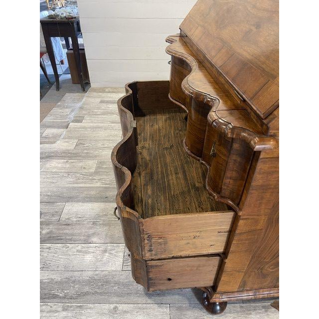 Double Curved Barok Tabernakel Secretaire, German, 1750 For Sale - Image 10 of 18