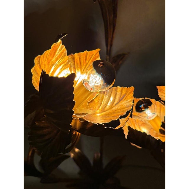 Metal Hollywood Regency Floor Lamp by Hans Kögl, 1970s For Sale - Image 7 of 18
