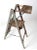 Teal Vintage Wooden Platform Ladder For Sale - Image 8 of 13