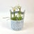 This is a contemporary blue and white hand painted container / bucket perfect for flowers or magazines! The manufacturer...