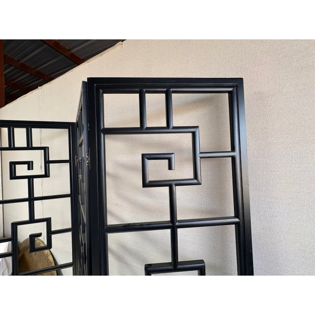 Late 20th Century Late 20th Century Asian Modern Room Divider Screen For Sale - Image 5 of 10