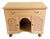 Antique English Pine Sideboard Cabinet Desk For Sale
