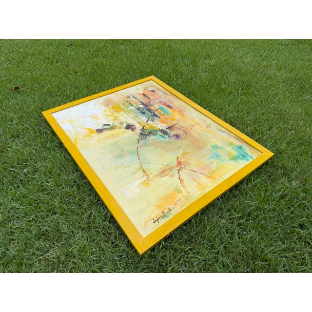 1976 Sylvia Bank Abstract Expressionist Painting For Sale - Image 11 of 12