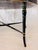Black Vintage Hollywood Regency Style Hand-Painted Papier-Mâché Oval Tray on Faux Bamboo Stand For Sale - Image 8 of 11