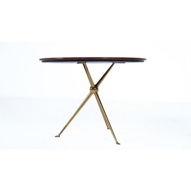 Tripod Side Table attributed to Osvaldo Borsani for Arredamenti Borsani, Italy, 1950s For Sale - Image 12 of 13