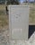 Antique Wooden 4 Drawer File Cabinet Painted Navy Gray 1940s For Sale - Image 17 of 18