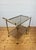 Mid-Century Modern Vintage Brass and Glass Bar Cart, 1960s For Sale - Image 3 of 11
