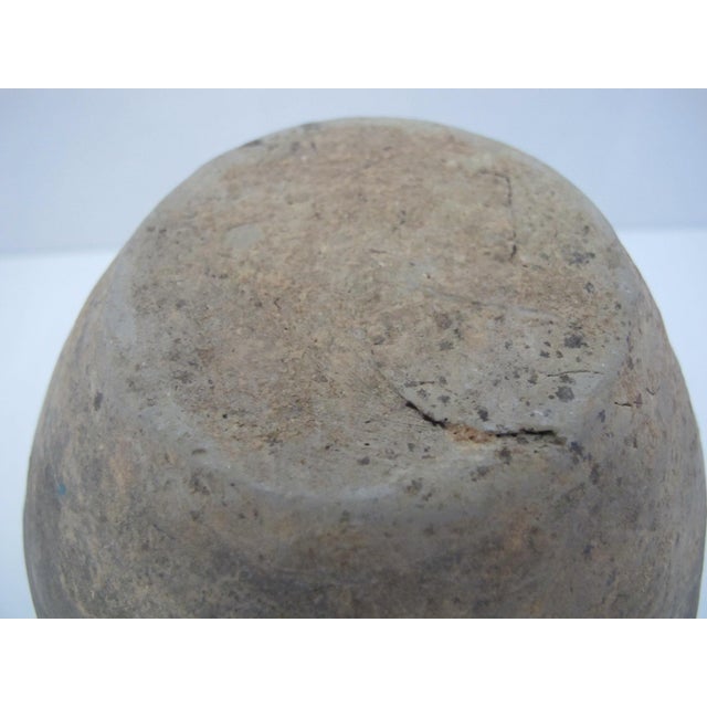 Rustic Chinese Earthenware Pottery Han Dynasty Style Vase Vessel For Sale - Image 4 of 8