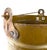 Originally produced as a Soviet military steel utility canister, this substantial olive drab vessel makes an exceptional...